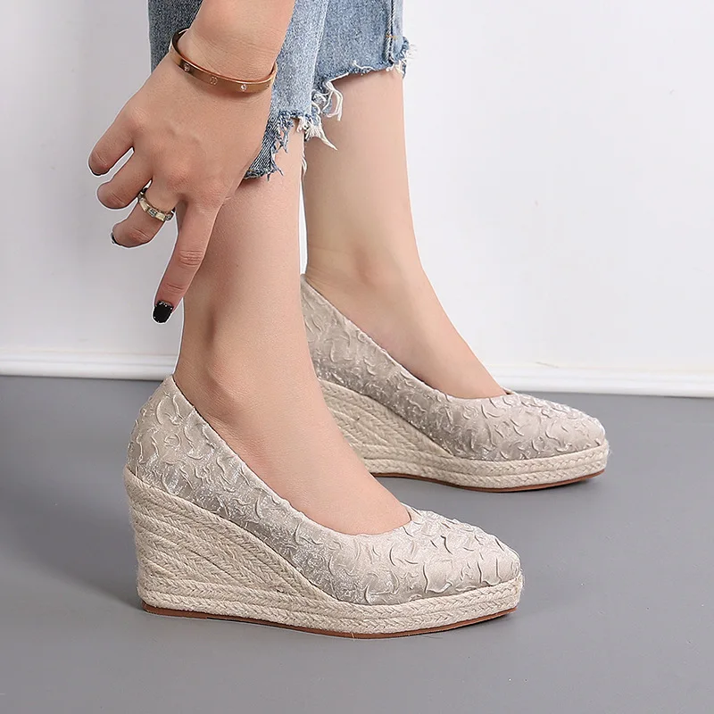 Wedge Espadrille Women - Scarpe con zeppa e plateau con