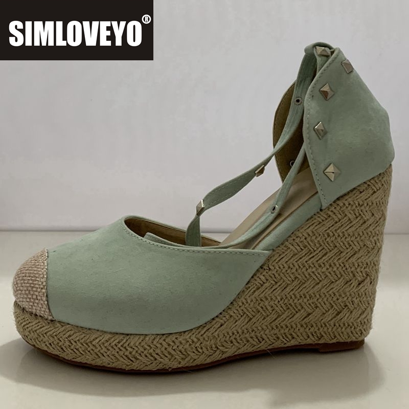 Wedge Espadrille Women - SIMLOVEYO espadrillas Sandali con zeppa da