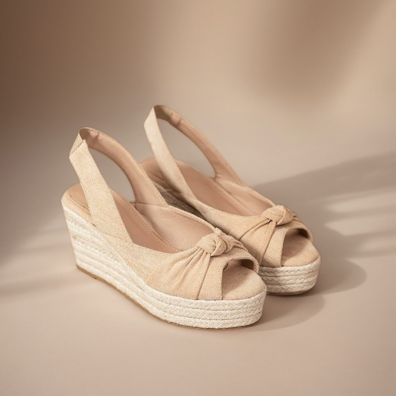 LIHUAMAO Sandali con zeppa bei - Wedge Espadrille Women recensione e prezzo