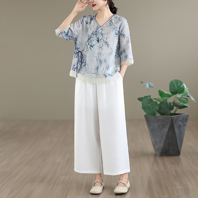 Elegante Camicia in Cotone e L - Linen Pant Wide recensione e prezzo