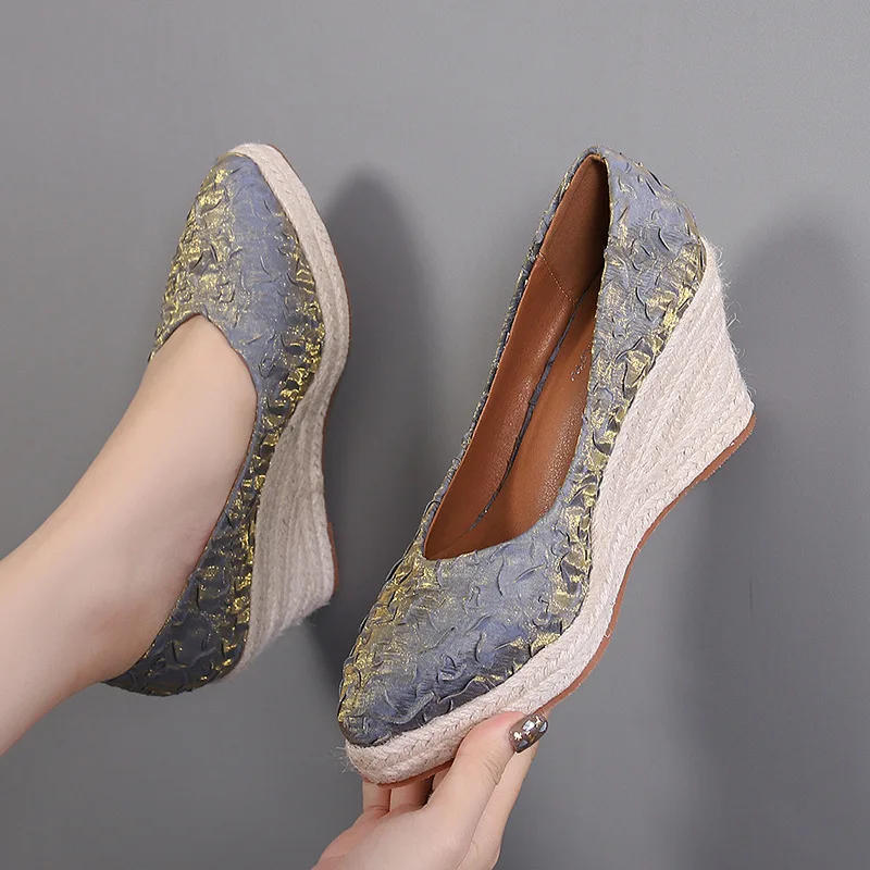 Scarpe con zeppa e plateau con - Wedge Espadrille Women recensione e prezzo