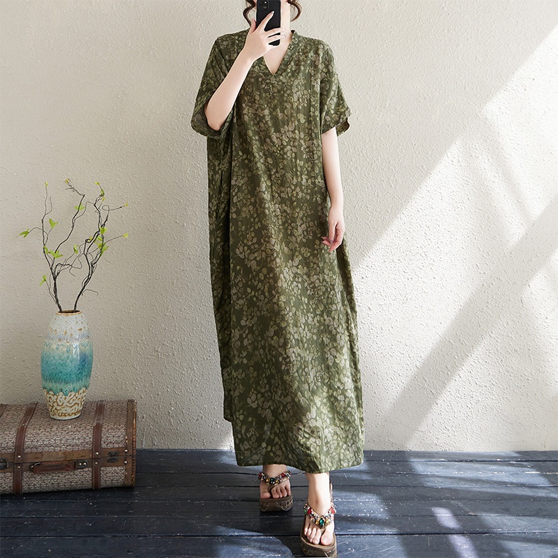 Abito estivo da donna in coton - Linen Dress Wrap recensione e prezzo