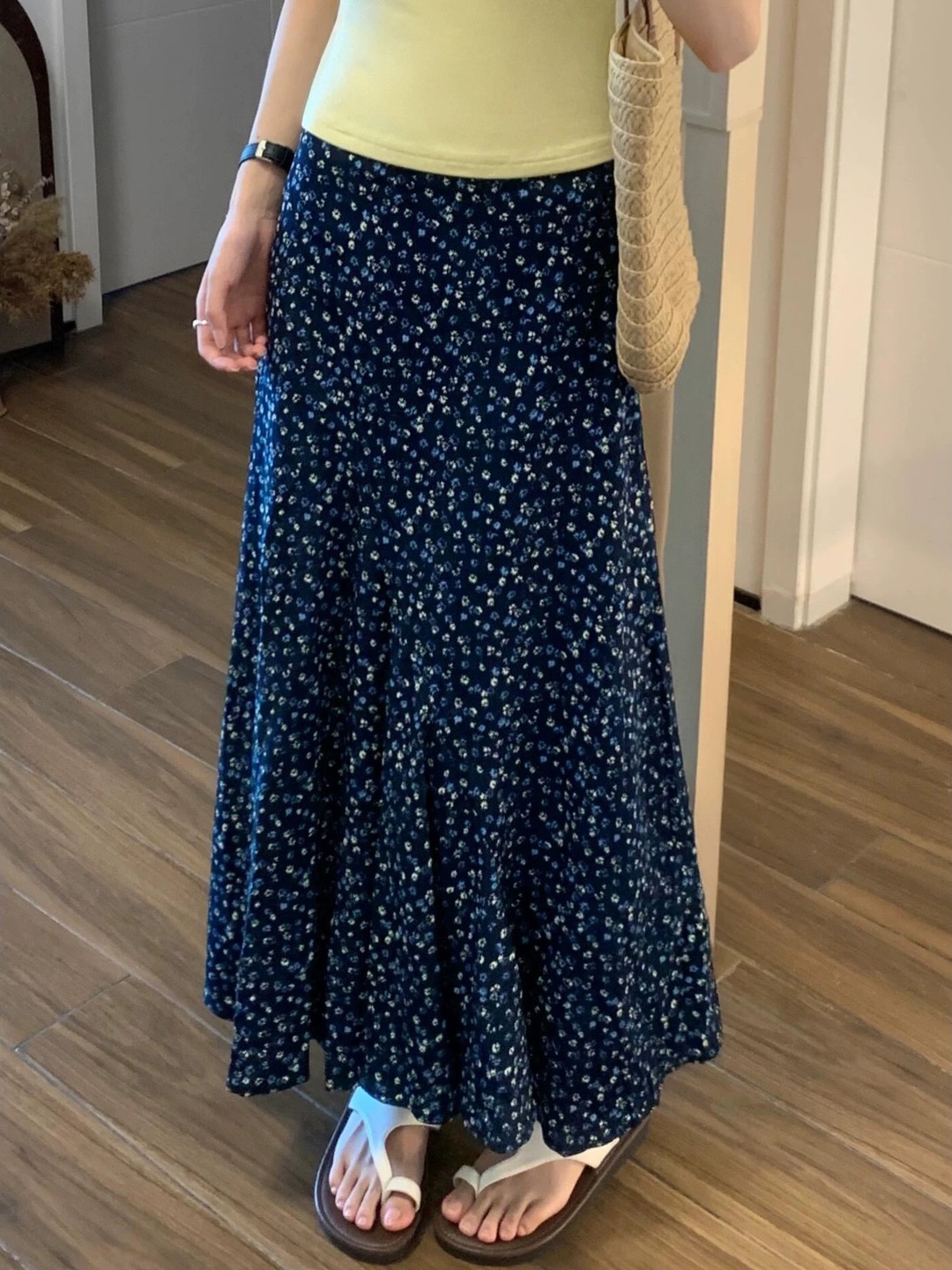 Gonna midi a vita alta con sta - Midi Skirt Floral recensione e prezzo