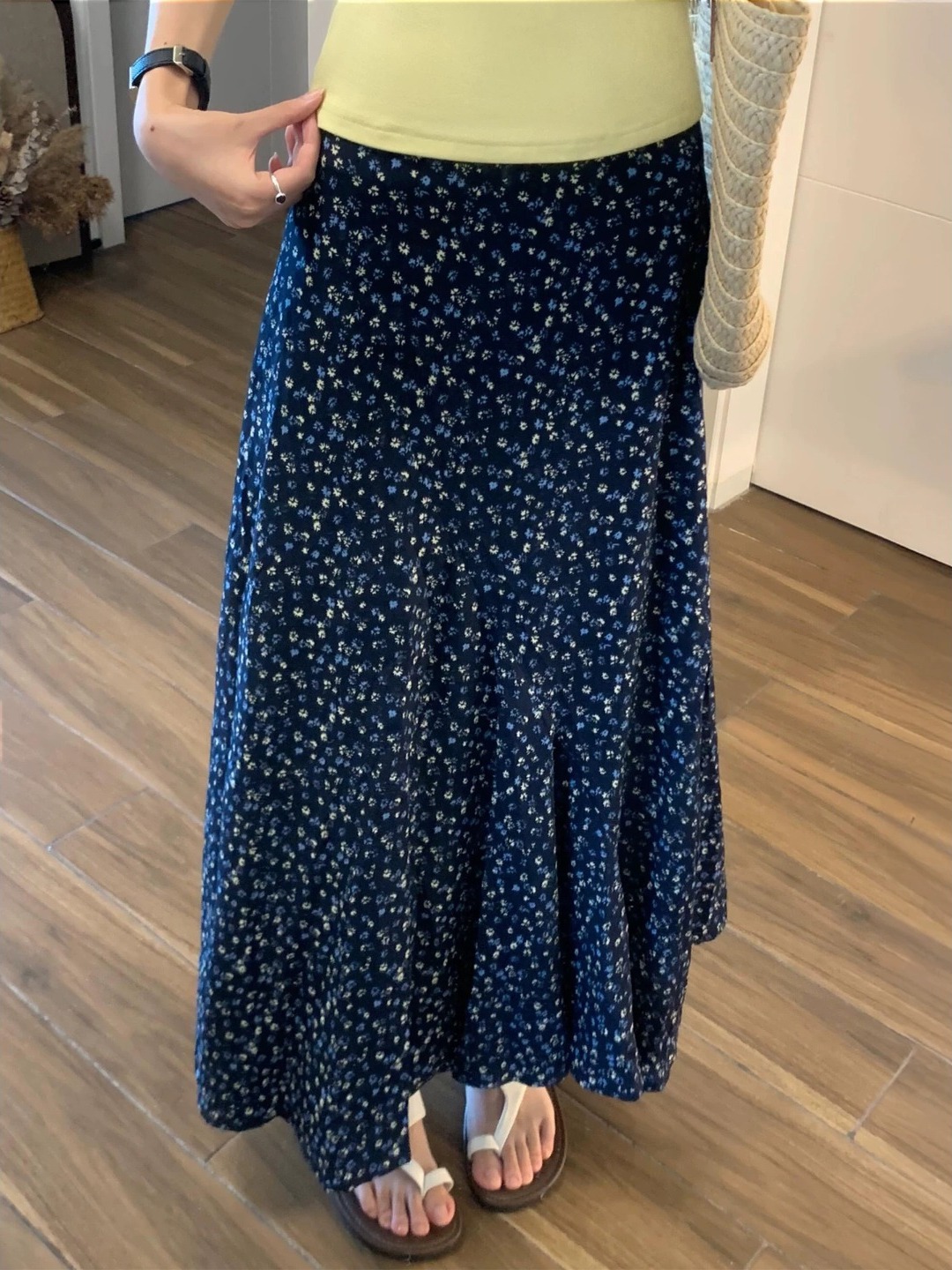 Gonna midi a vita alta con sta - Midi Skirt Floral recensione e prezzo