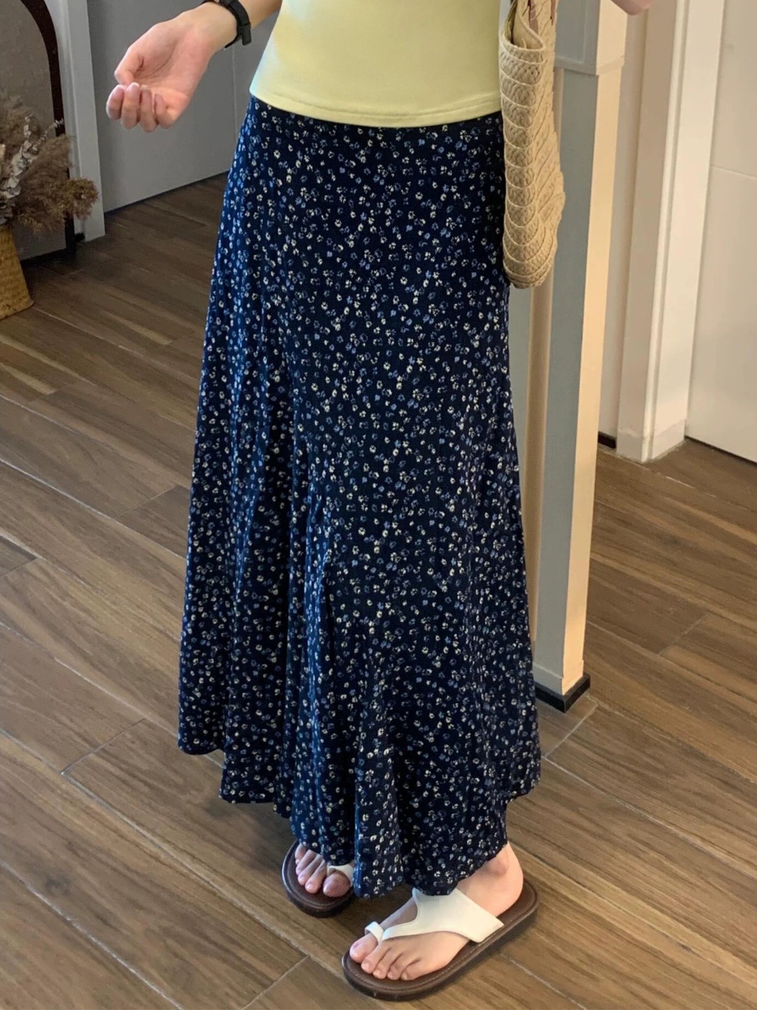 Gonna midi a vita alta con sta - Midi Skirt Floral recensione e prezzo