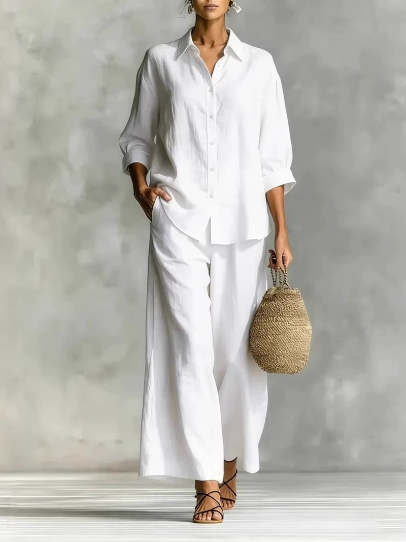 Nuovo Completo Casual da Donna - Linen Pant Wide recensione e prezzo