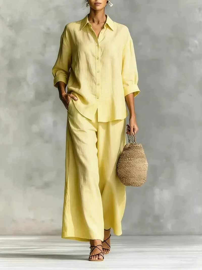 Nuovo Completo Casual da Donna - Linen Pant Wide recensione e prezzo