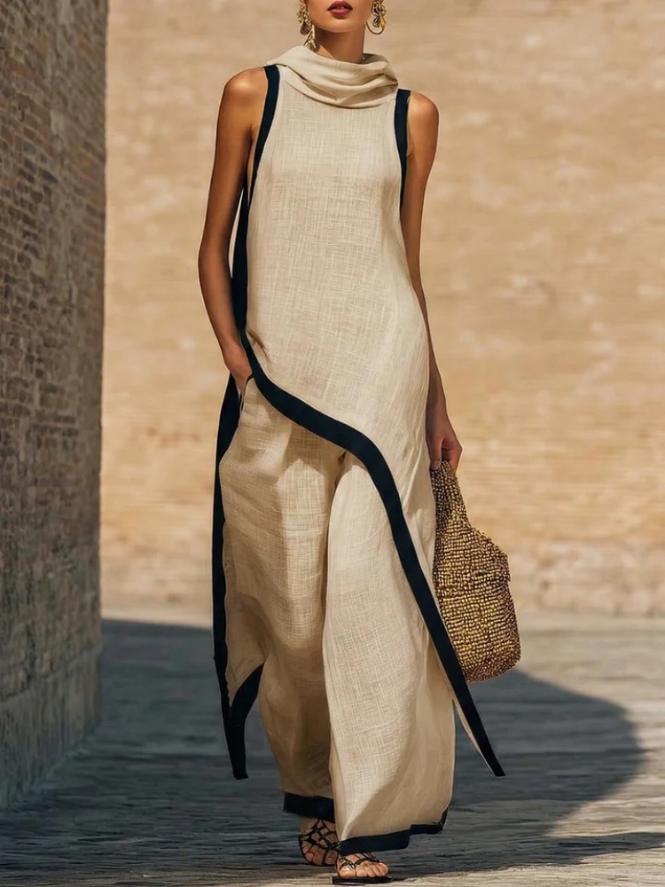 Completo da donna in lino a co - Linen Pant Wide recensione e prezzo